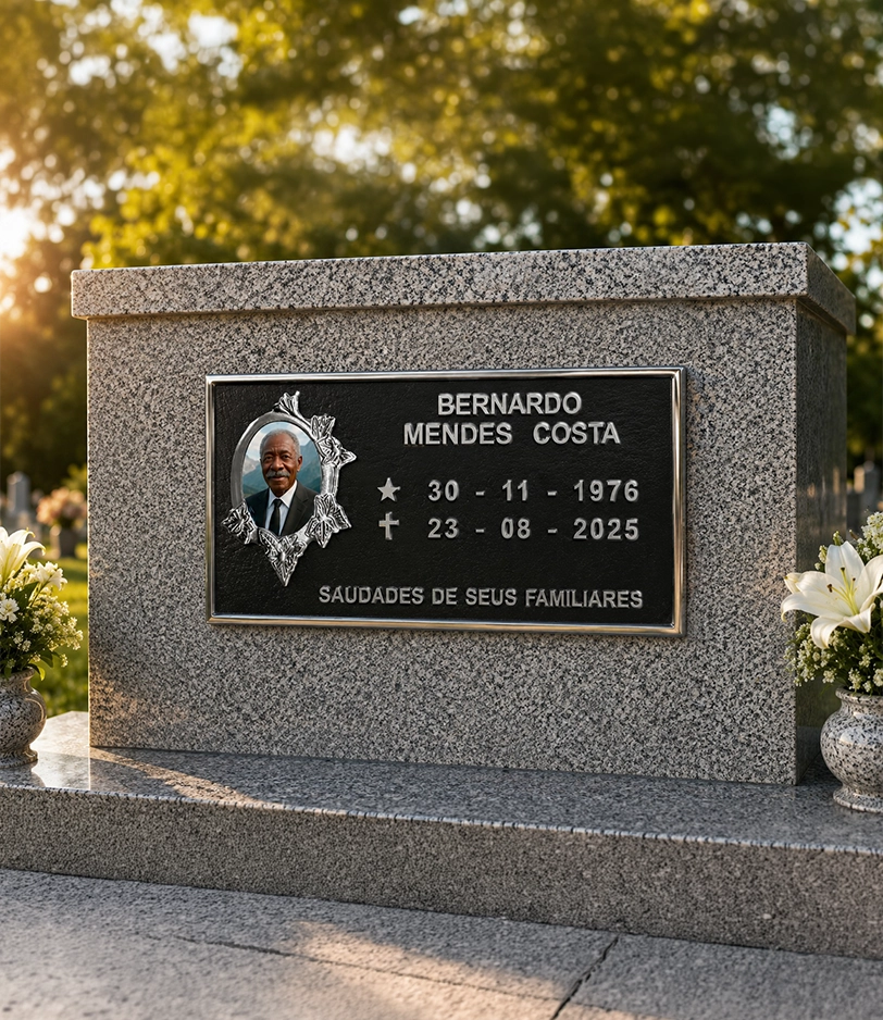 Placa personalizada produzida pela Arca Fundição 1