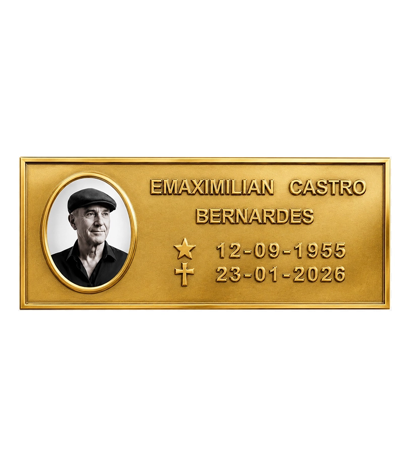 Placa personalizada produzida pela Arca Fundição 15