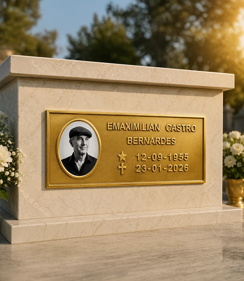 Placa personalizada produzida pela Arca Fundição 16