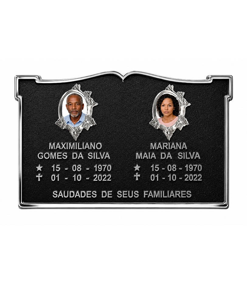 Placa personalizada produzida pela Arca Fundição 18