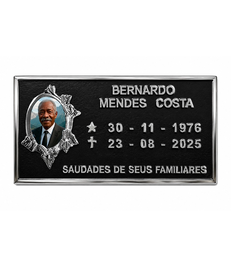 Placa personalizada produzida pela Arca Fundição 2