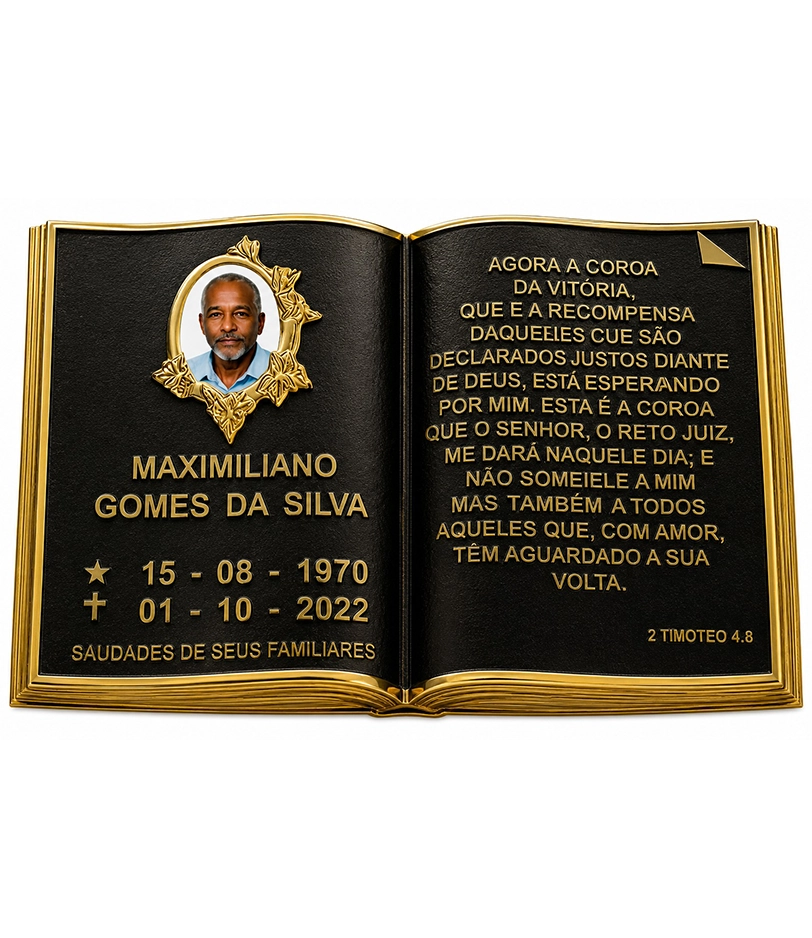 Placa personalizada produzida pela Arca Fundição 27