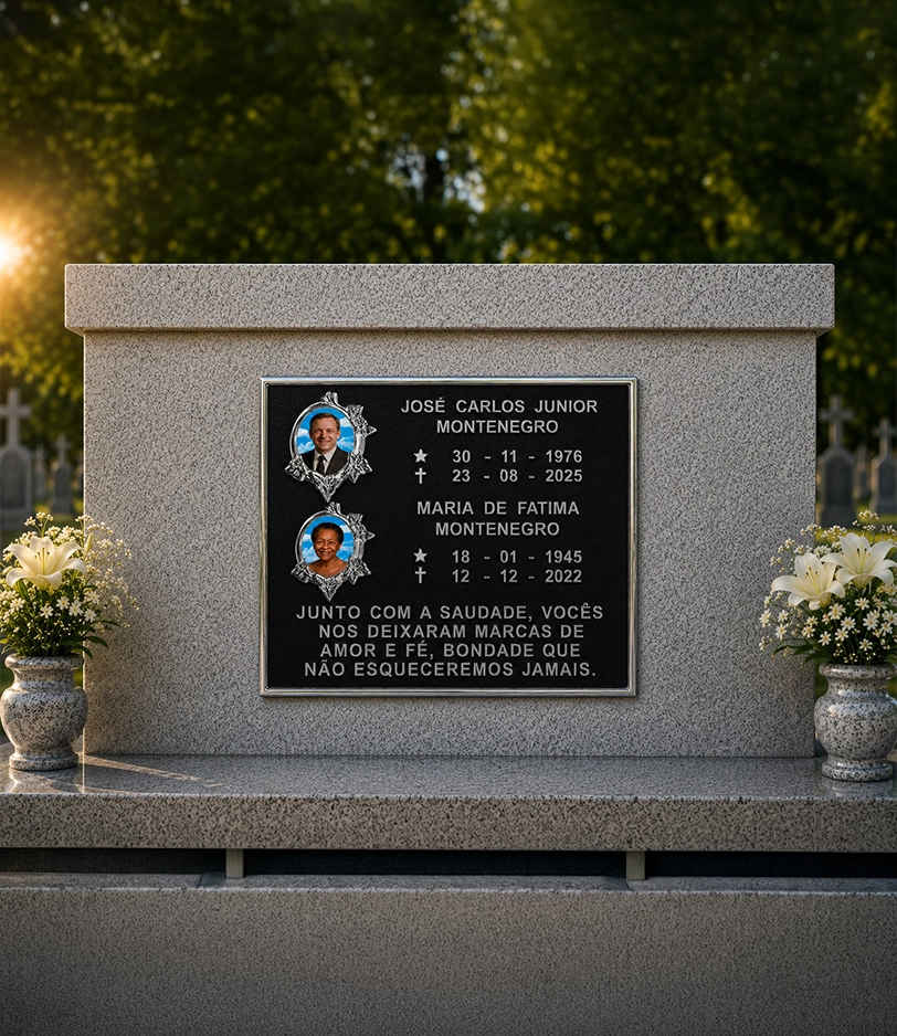 Placa personalizada produzida pela Arca Fundição 5