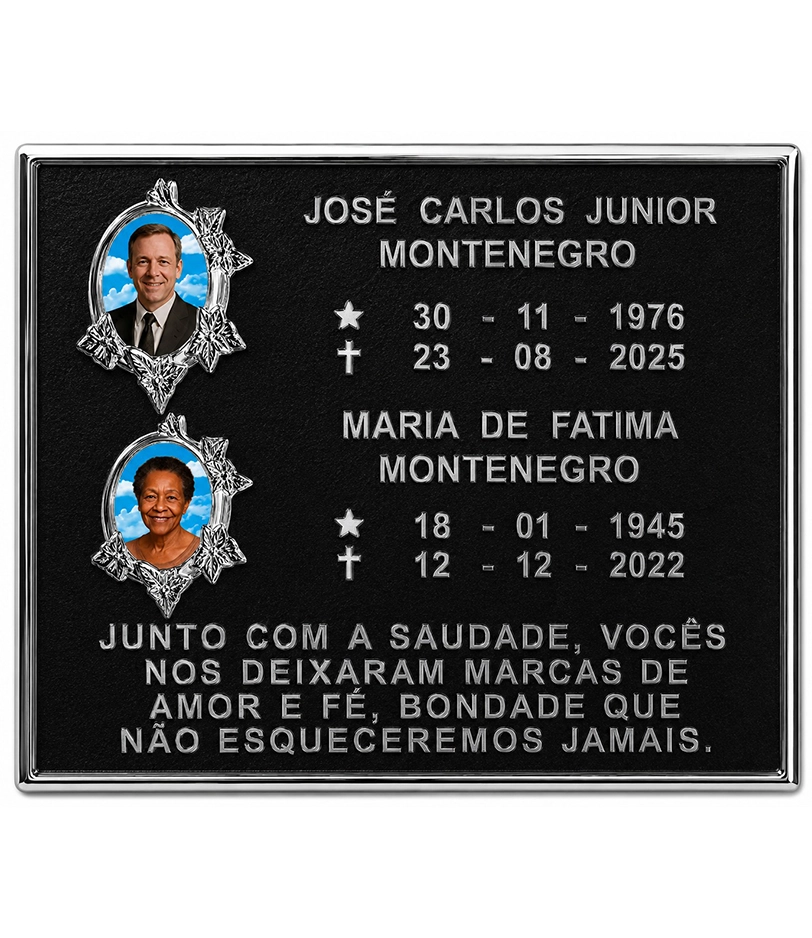 Placa personalizada produzida pela Arca Fundição 6