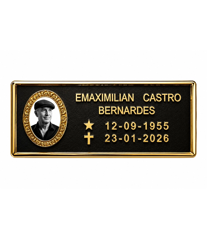 Placa personalizada produzida pela Arca Fundição 8